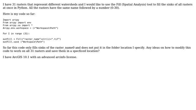 GIS: Fill Sinks of multiple rasters in a Python expression (2 Solutions!!) смотреть онлайн