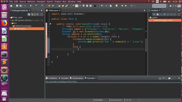 Java приклад цикла for смотреть онлайн