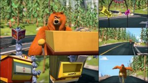 GRIZZY & THE LEMMINGS (s01e53) - THE BEAR THAT LAID GOLDEN EGGS - CARTOON - BACK TO FRONT