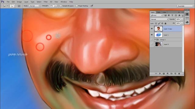 Rajini Digital Painting In Photoshop Tutorial | Giants tutorials смотреть онлайн