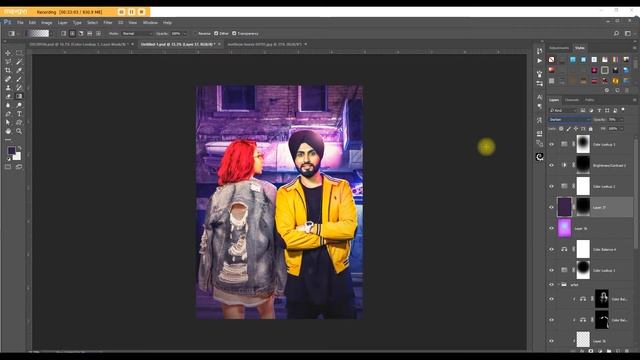 Poster Design of Jasmine Sandlas & Preet hundal || Photoshop CC 2017 || SIMARVFX || смотреть онлайн