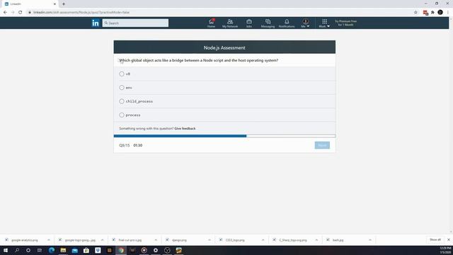 LinkedIn Node JS Skills Assessment смотреть онлайн