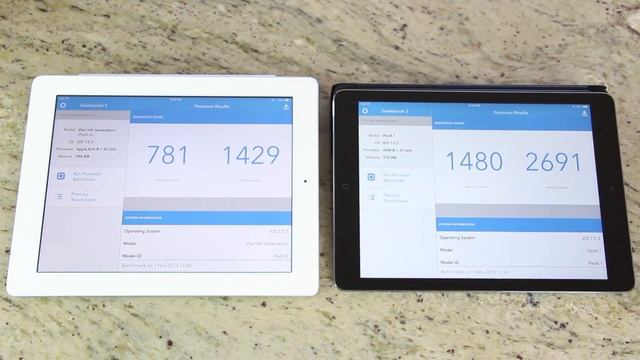 Сравнение iPad 4 и iPad Air. смотреть онлайн