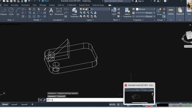 AutoCAD 3D Practice Mechanical Drawing using Box & Presspull Command AutoCAD 3D Modeling Exercise 1 смотреть онлайн