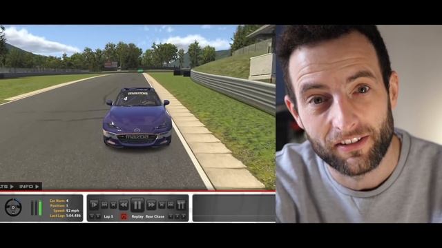HUGE Learning in Sim Race #2 (new track, kerbs & tyres) смотреть онлайн