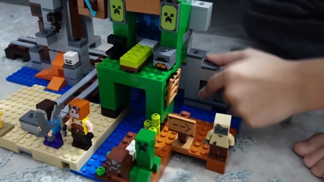 Шахта крипера 21155 набор Майн крафт mine craft смотреть онлайн
