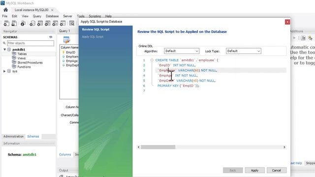 How to create new Database and Table in MySQL WorkBench смотреть онлайн