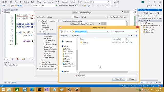 Opencv x86(32 bit) static linking with visual studio смотреть онлайн