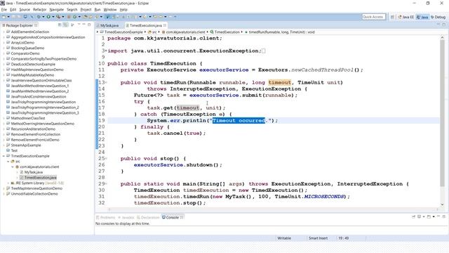 How would you cancel a method execution after time out expires using Java Future ? смотреть онлайн