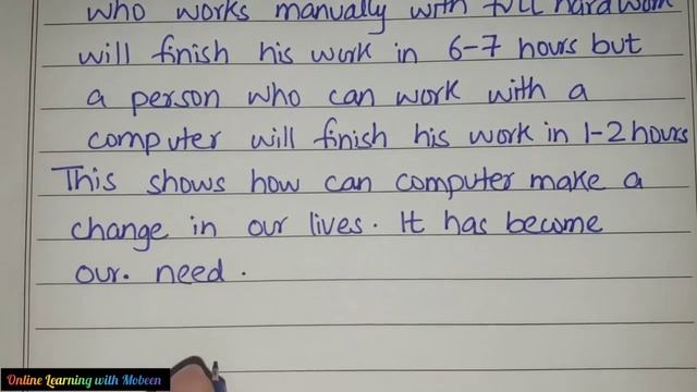 Write An Essay On " Can We Make Any Progress Without The Use Of Computer" | Essay Writing смотреть онлайн