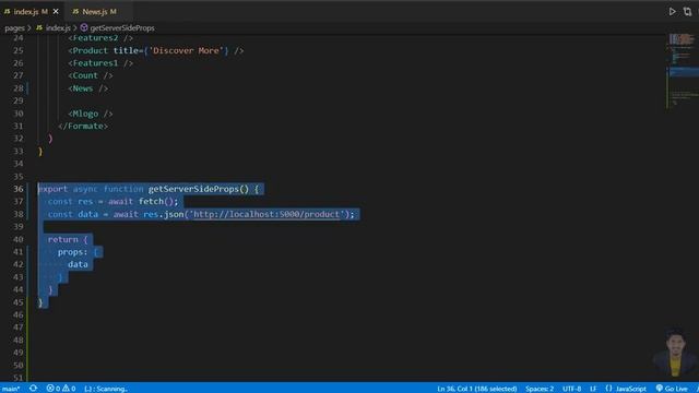 Next js Data Fetching in getServerSideProps show Home page || rashelmahomud смотреть онлайн