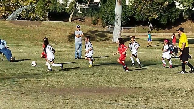 AC Brea PCA 2010 U6 vs All Stars 2010 Best U7 Girls Soccer player Philomena 2 goals ayso jusa Games смотреть онлайн