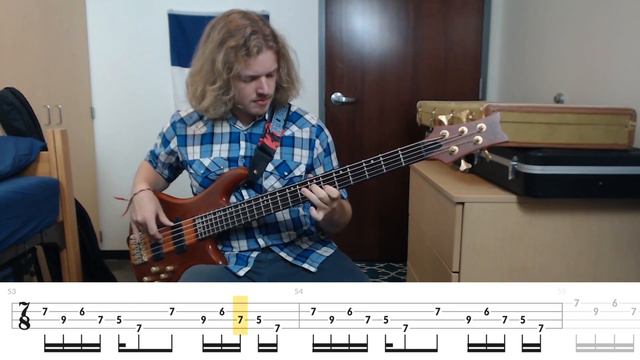 Tom Sawyer - Rush (Bass Cover with Tabs) смотреть онлайн