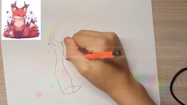 Как нарисовать лису смотреть онлайн