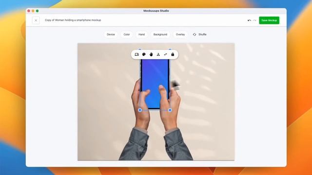 Customize Clothing on Hand Mockups смотреть онлайн