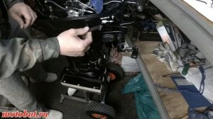 Установка комплекта дистанционного управления на мотор 9.9-15 л.с.