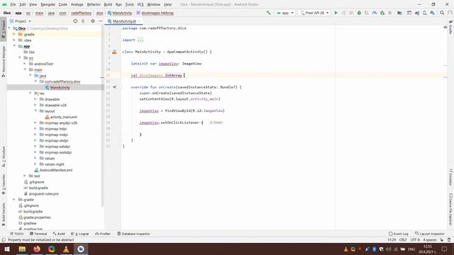 Creating a Dice in Android Studio using Kotlin смотреть онлайн
