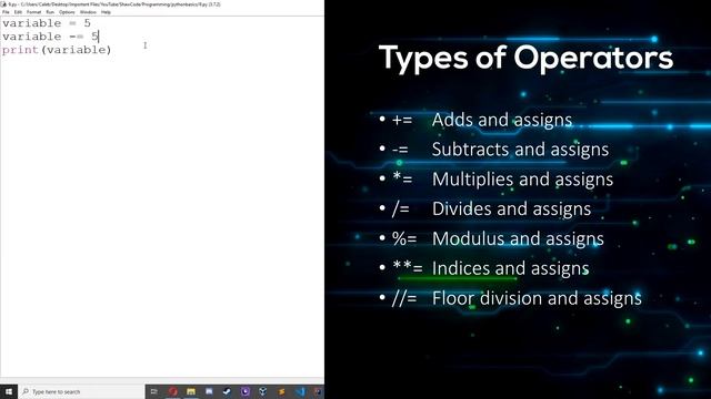 Python Programming Basics for Beginners #9 - Assignment Operators смотреть онлайн