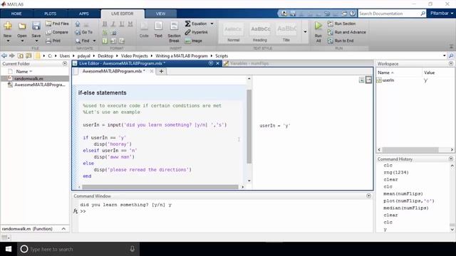 How to Write a MATLAB Program - MATLAB Tutorial смотреть онлайн