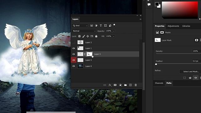 layer panel photoshop | photoshop cc 2022 basic tutorial | learn photo editing in hindi | смотреть онлайн
