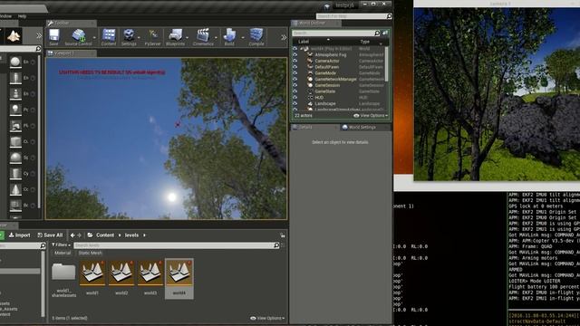 ArduCpoter SITL with Unreal Engine 4 part 2 смотреть онлайн