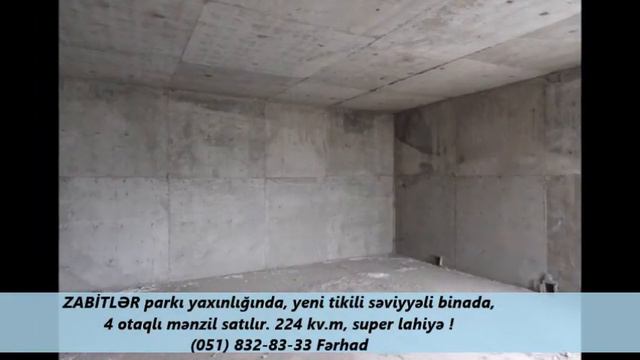 ZABİTLƏR PARKI ! SATILIR ! səviyyəli binada, 4 otaq, 224 kv.m , 490.000 Azn (050)588-88-14 смотреть онлайн