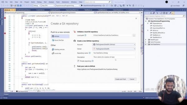 How to push visual studio code project to GitHub | Repository Creation and Code Sharing