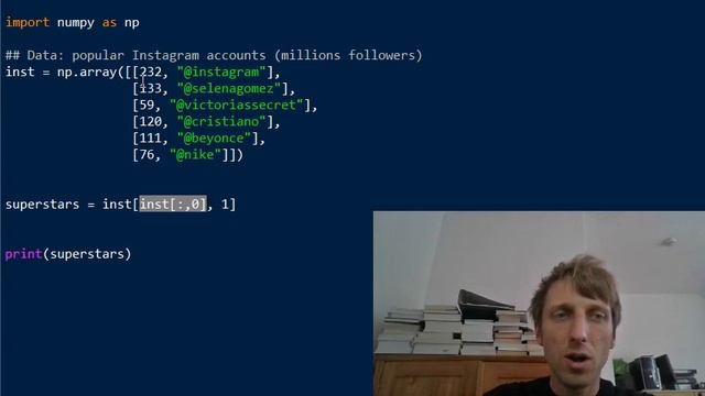 Python One-Liner | Data Science 4 | NumPy Boolean Indexing + Broadcasting + astype() смотреть онлайн