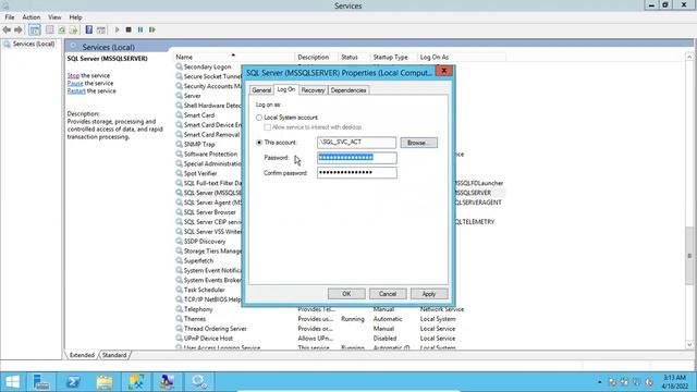 How to Change Sql Server Service Account смотреть онлайн
