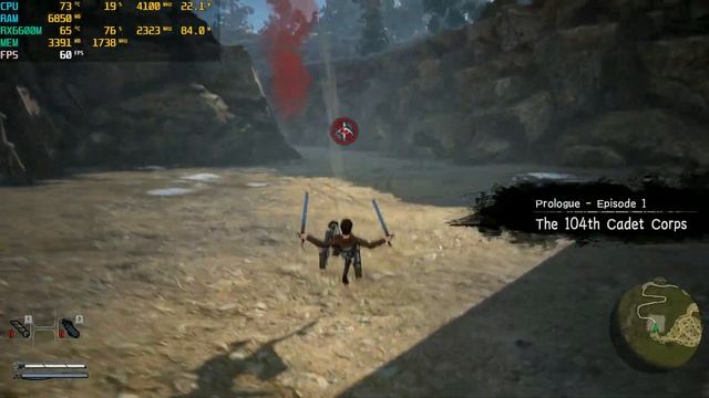 Attack on Titan 2 - A.O.T.2 (Max Settings) - RX 6600M - R5 5600H - Lenovo Legion 5 смотреть онлайн