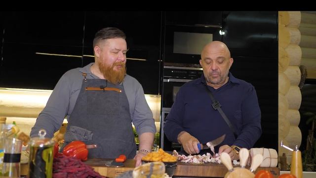 Украинский борщ на свиной голове. Рецепт смотреть онлайн