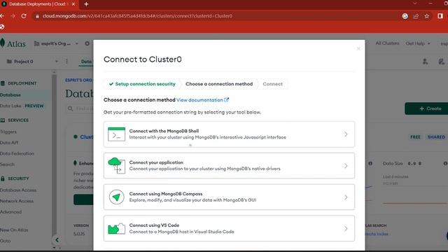 MongoDB Atlas | configuration | Learn the basic | Learn with Esprit смотреть онлайн