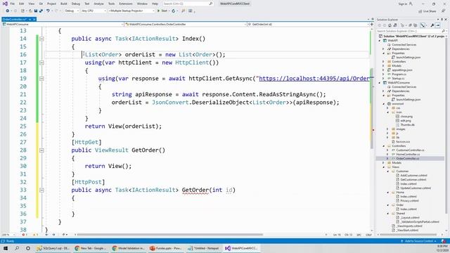 [Part 40] - Build ASP NET Core 3.1 Web API Consume with MVC (Create the GetOrder Action Methods) смотреть онлайн