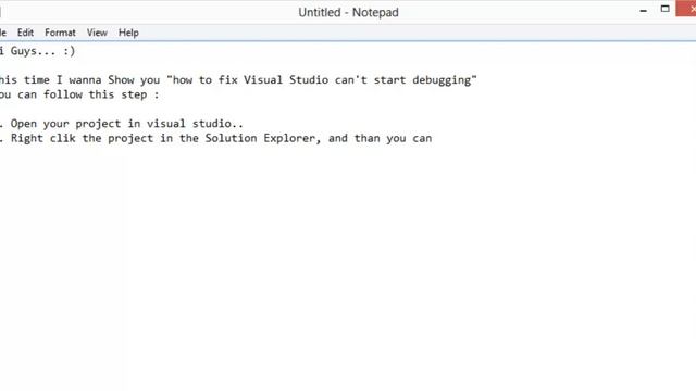 How to Fix Visual Studio Can't Start Debugging смотреть онлайн