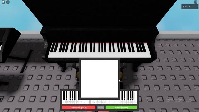 sans song on a roblox piano смотреть онлайн