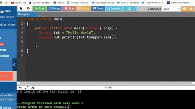 String Methods in Java length() concat() toUpperCase() toLowerCase() | #java Tutorial for Beginners смотреть онлайн