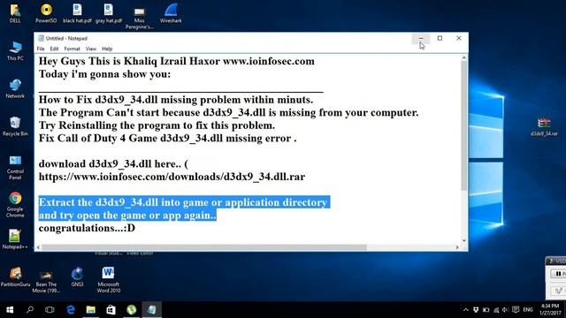 How to Fix d3dx9_34.dll Missing Problem Within a Minut 100% Working смотреть онлайн