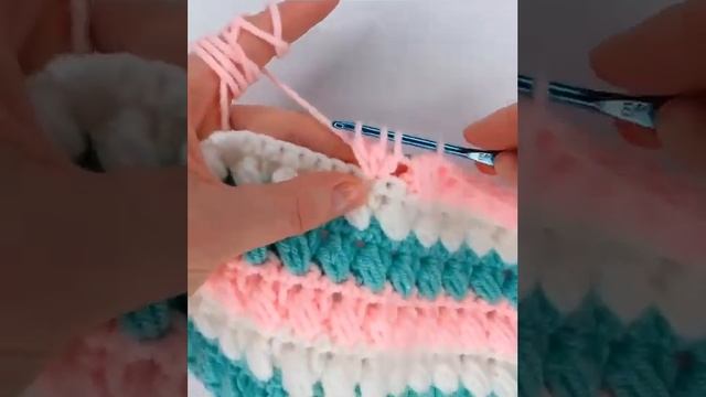 Плотный пышный узор крючком смотреть онлайн