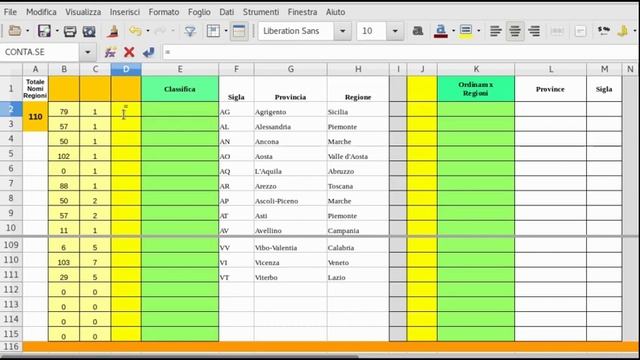 Ordinamento Dinamico - Sort - di un Elenco con Voci Duplicate - LibreOffice Calc - Excel смотреть онлайн