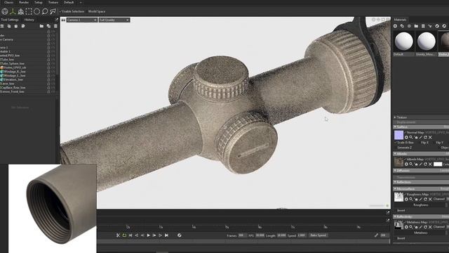 How To Texture a Scope for Games | Substance Painter Tutorial / Timelapse смотреть онлайн