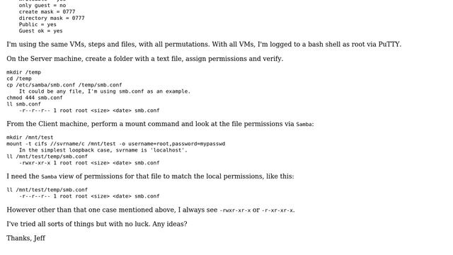 Unix & Linux: Permissions using Samba Linux-to-Linux смотреть онлайн