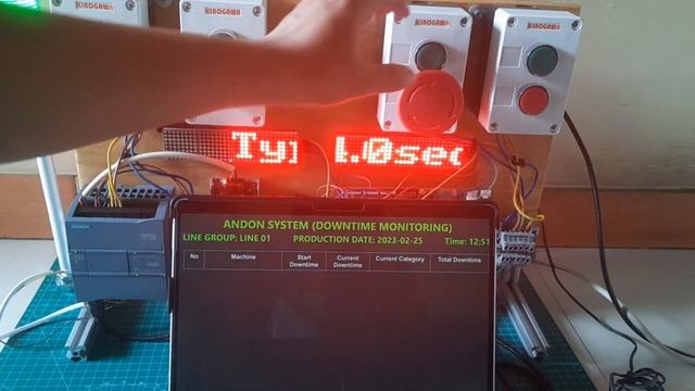 OEE Monitoring: Andon System Dashboard