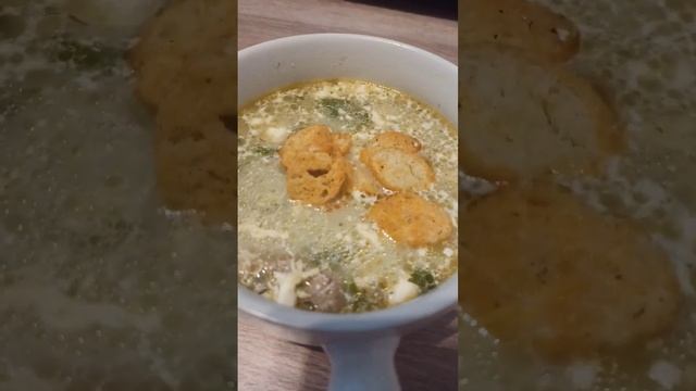 Яично сырный суп