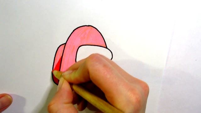 Как Нарисовать АМОНГ АС. AMONG US. How to draw Among Us. Простые рисунки. смотреть онлайн