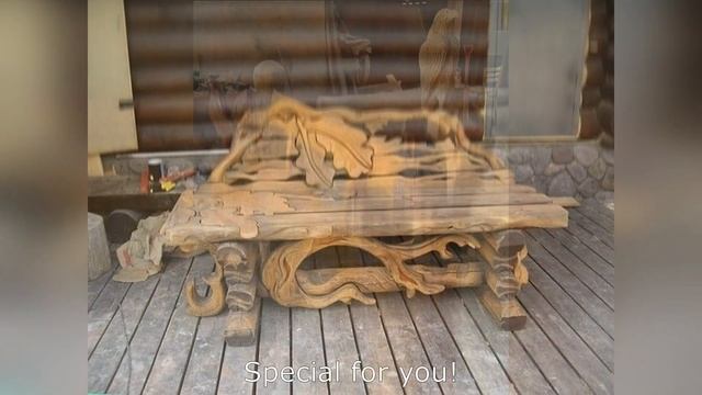 Шикарные резные скамейки из дерева! 30 идей для дома и сада смотреть онлайн
