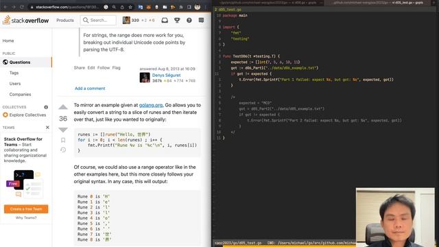 Advent of Code with Golang Day 6 смотреть онлайн