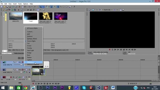 Sony Vegas - Как добавлять футажи в видео? смотреть онлайн