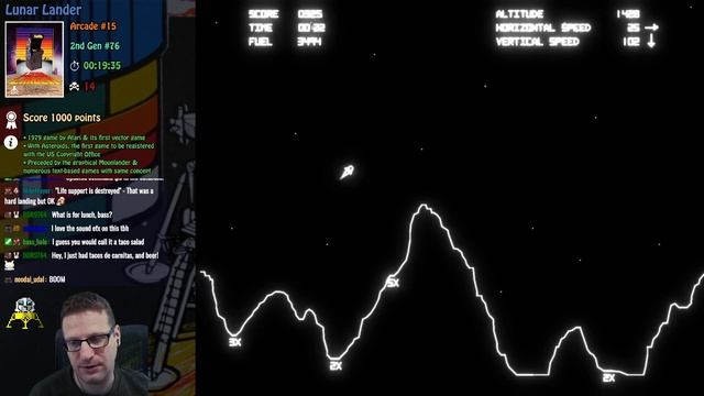 ? Lunar Lander (Arcade) game playthrough - 2nd Gen #76 смотреть онлайн