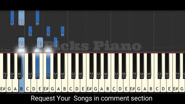 Eminem - River ft. Ed Sheeran piano🎹 cover/notes/tutorial смотреть онлайн