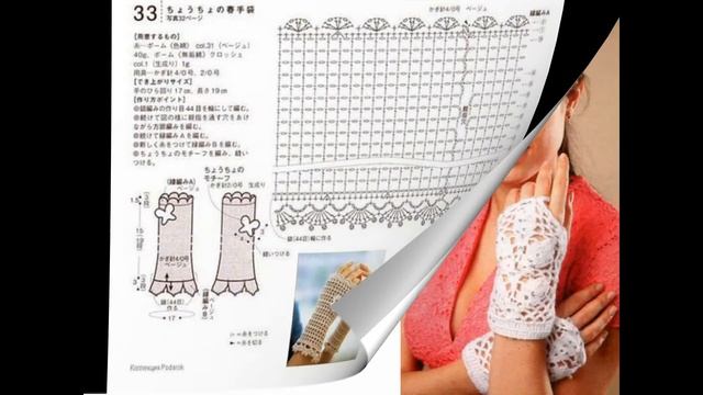 Перчатки без пальцев - митенки! Вяжем крючком! #crochet смотреть онлайн